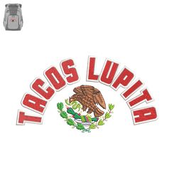Tacos Lupita Embroidery logo for Bag,logo Embroidery, Embroidery design, logo Nike Embroidery