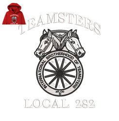 Teamsters Local Embroidery logo for Hoodie,logo Embroidery, Embroidery design, logo Nike Embroidery