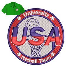 University Usa Embroidery logo for Polo Shirt,logo Embroidery, Embroidery design, logo Nike Embroidery