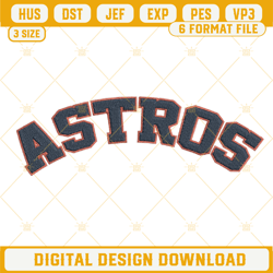 Astros Embroidery Design, Houston Astros Embroidery Design File