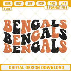 Bengals Embroidery Designs, Cincinnati Bengals Embroidery Design File