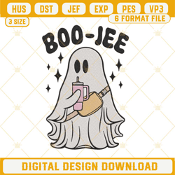 Boo Jee Ghost Halloween Embroidery Designs