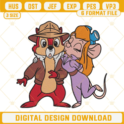 Chip And Dale Embroidery Design Machine Files