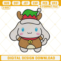 Cinnamoroll Sanrio Christmas Embroidery Design Files