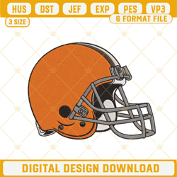 Cleveland Browns Logo Embroidery Files, NFL Football Team Machine Embroidery Designs