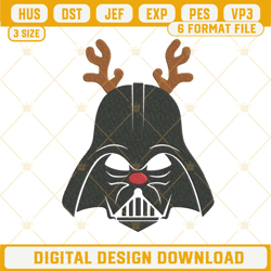 Darth Vader Star Wars Christmas Embroidery Design File