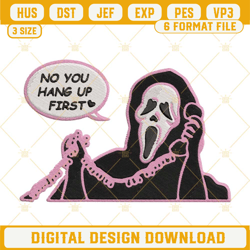 Ghostface Scream Embroidery Designs, Scary Movie Halloween Machine Embroidery Pattern Files