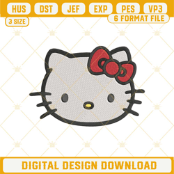 Hello Kitty Embroidery Design File