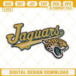 Jacksonville Jaguars Embroidery Designs