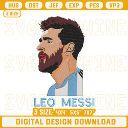 Lionel Messi Embroidery Design Files