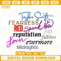 Albums Taylor Swift Embroidery Designs, The Eras Tour Embroidery Design Files.jpg