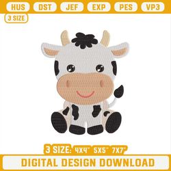 Baby Cow Embroidery Pattern, Cow Embroidery Files.jpg
