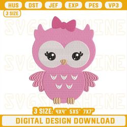 Baby Owl Embroidery Design File, Pink Owls Embroidery Designs.jpg