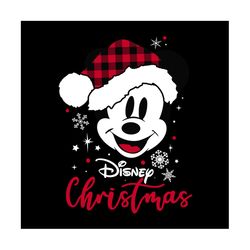 Disney Christmas Mickey Mouse Svg, Disney Svg, Mickey Mouse Svg, Santa Hat Svg, Disneyland Svg, Christmas Svg, Winter Sv