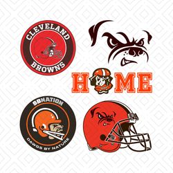Cleveland Browns SVG Bundle, Sport Svg, Love Browns Logo SVG, Cleveland Browns Logo Svg,Browns Mascot Design, NFL Footba