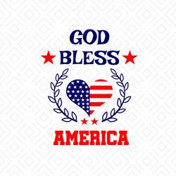 God Bless America Svg, Independence Svg, 4th Of July Svg, God Bless Svg, Usa Heart Svg, America Svg, America Svg, Heart