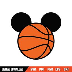 Mickey Mouse Basketball Ball Pattern SVG