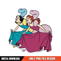 Anastasia Tremaine and Drizella Tremaine Clipart PNG