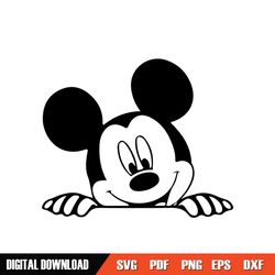 Mickey Mouse Head Disney Wedding SVG Vector