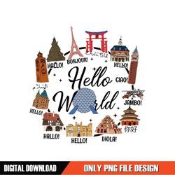 Hello World in Many Language PNG