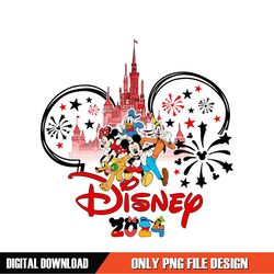 Mickey Friends Disney Magic Castle 2024 PNG