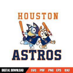 Bluey Houston Astros Baseball
