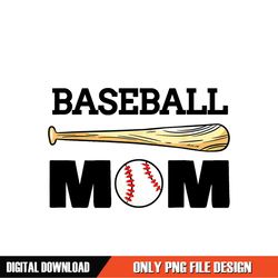 Baseball Mom Mother Day Sport Bat Clipart PNG
