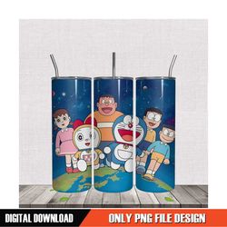 Doraemon Outside The Earth 20oz Tumbler PNG