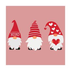 Valentine Gnome Svg, Valentine Svg, Gnome Svg, Gnome Hugging Heart, Gnome With Heart, Gnome Heart Svg, Gnome Xoxo Svg, V