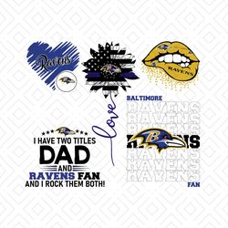 Baltimore Ravens SVG Bundle, Ravens Logo SVG, Sport SVG, Ravens Lips SVG, Rock Ravens Fan SVG, NFL SVG, Football SVG