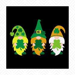 Irish Gnomes Svg, St. Patricks Day Svg, Gnome Svg, Three Gnomes Svg, Patricks Day Svg, Shamrocks Svg, Lucky Leaf Svg, Lu