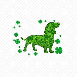 Just A Girl Who Loves Dachshunds Svg, St. Patricks Day Svg, Dachshunds Svg, Patricks Day Svg, Shamrocks Svg, Lucky Leaf