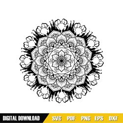 Flower Mandala Pattern Minnie Mouse SVG