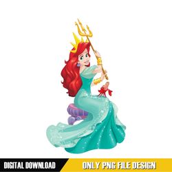 Ariel The Triton King The Little Mermaid PNG