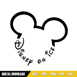 Disney On Ice Mickey Head Svg