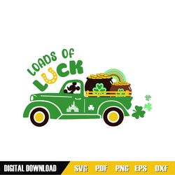Load Of Luck Patrick Day Mickey Green Truck SVG