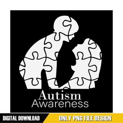 Autism Awareness Mommy And Son Puzzle PNG