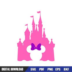 Minnie Mouse Magic Kingdom Pink SVG