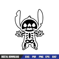 Funny Skeleton Xray Stitch Disney Silhouette SVG