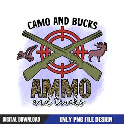 Camo And Bucks Ammo And Trucks PNG