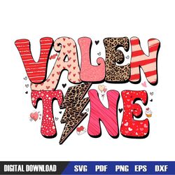 Retro Valentine Lightning Bolt PNG, Valentine svg,Valentine day svg,Valentine day,Happy Valentine