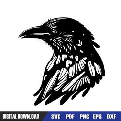 CROW SVG, CROW Clipart, Crow Svg Files For Cricut, Bird Svg Cut File, Outdoors Svg