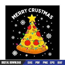 Merry Crustmas Pizza , Christmas Tree , Snow Flakes Christmas 2022