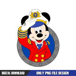 Captain Mickey Disney Cruise Ship PNG