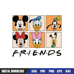 Disney Friends Mickey Mouse Head SVG