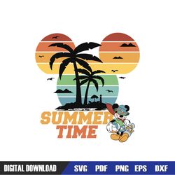 Summer Time Disney Mickey Mouse SVG