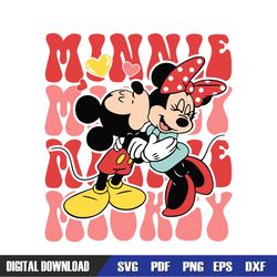Disney Mickey Minnie Mouse Love Couple PNG