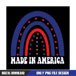 Made In America 4th Of July Star Rainbow SVG