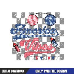 America Vibes Retro 4th Of July Checkered SVG
