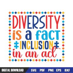 Diversity Is A Fact Inclusion Is A Fact SVG